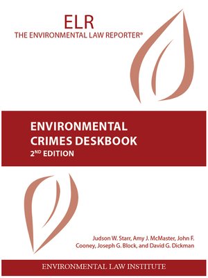 cover image of Environmental Crimes Deskbook, 2d